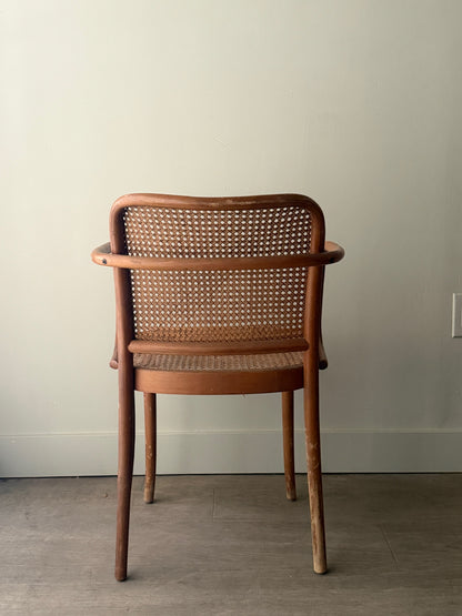 Bentwood caned chair