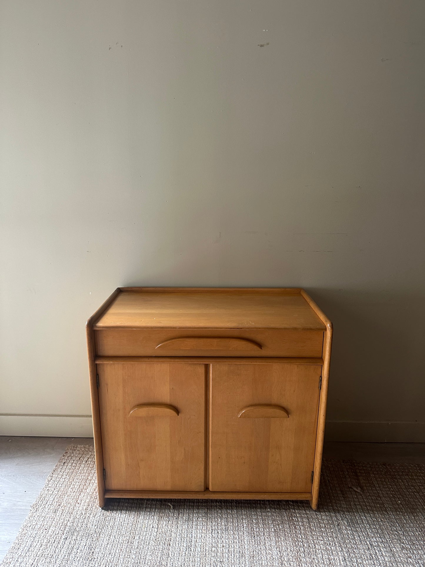 Templeton maple liquor cabinet