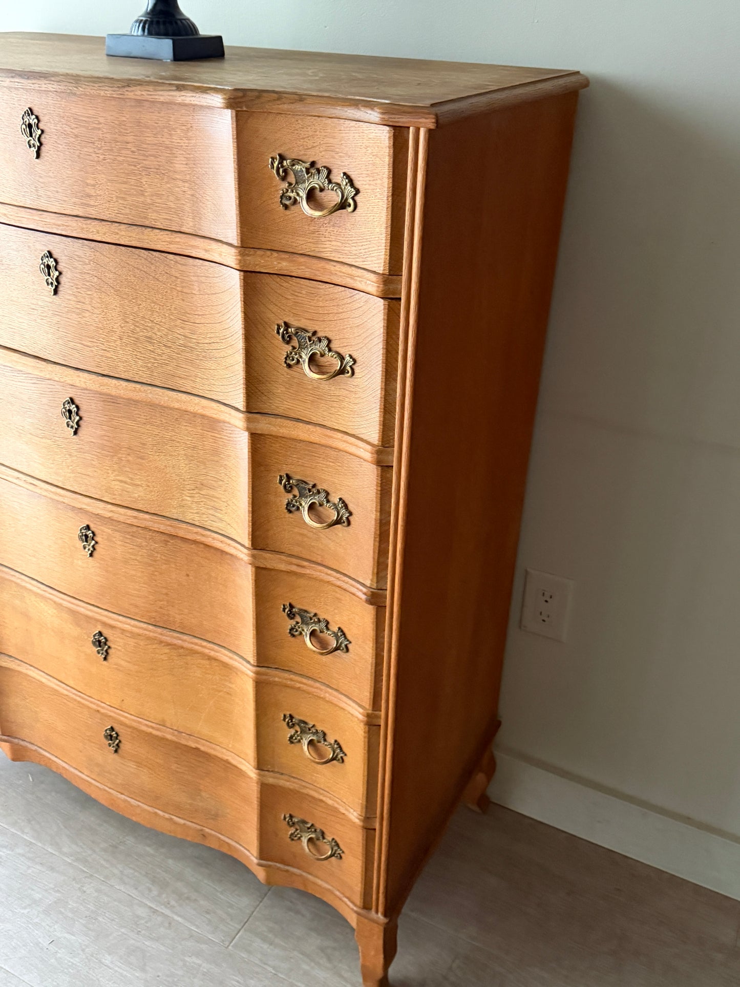 Danish oak tallboy