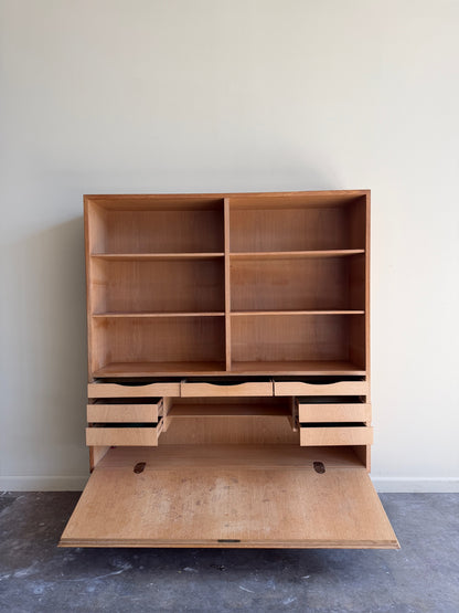 Omann Jun Danish oak bookcase cabinet