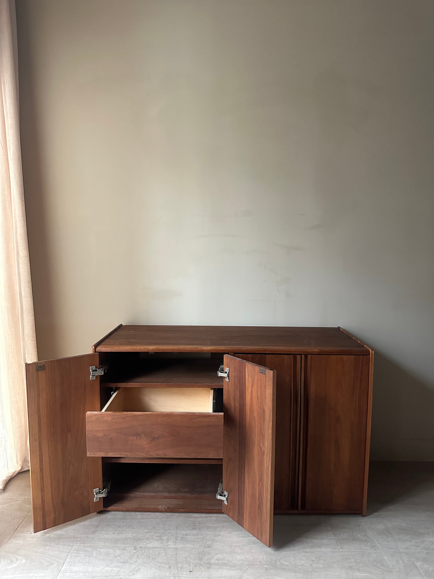 Walnut console