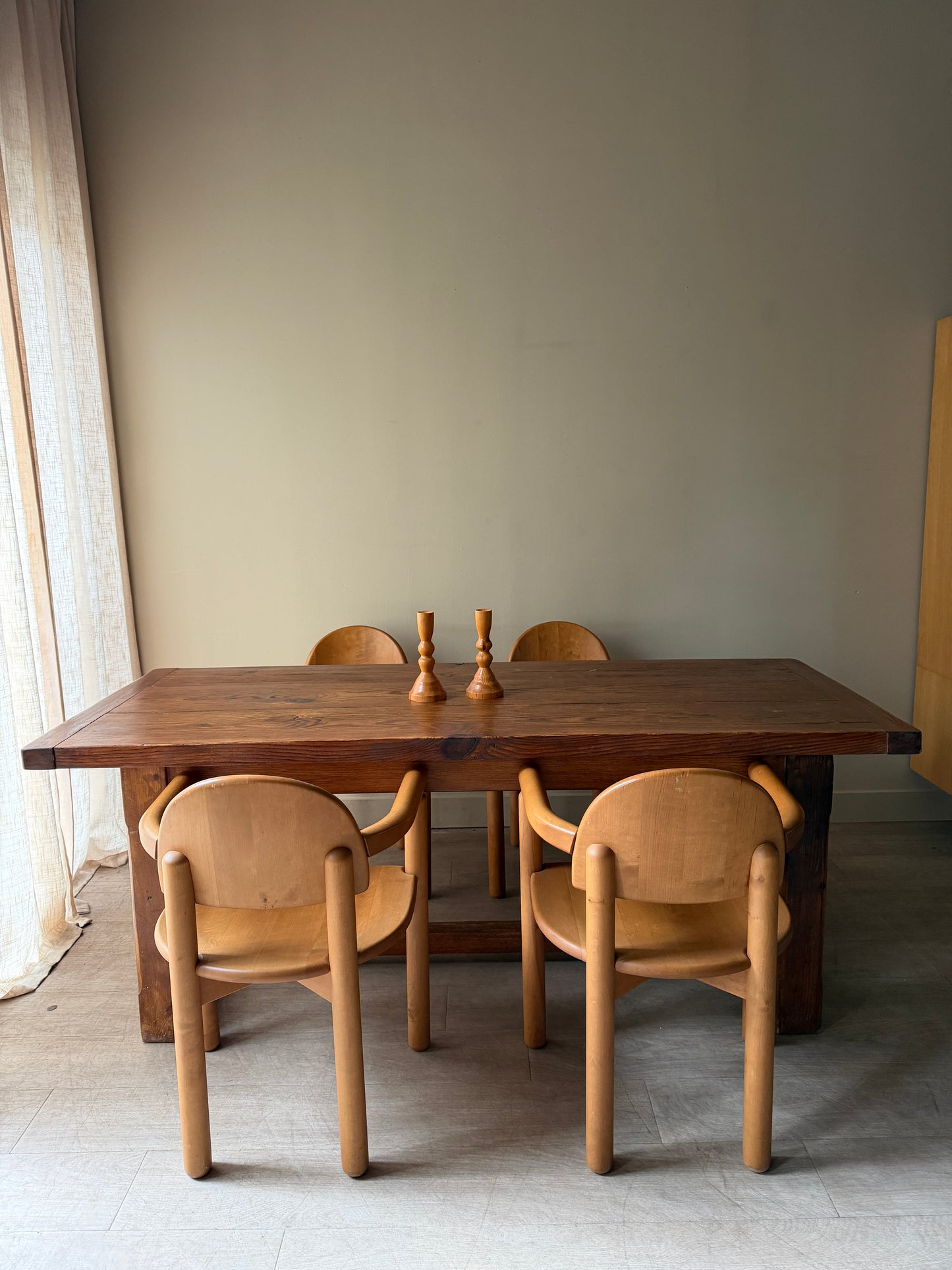 Dutch pine dining table