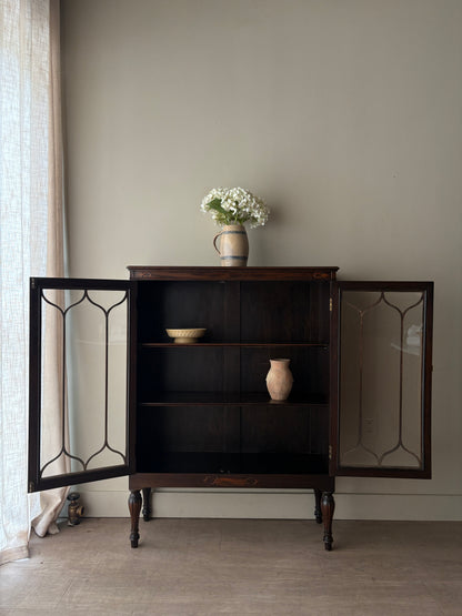 Mahogany display cabinet