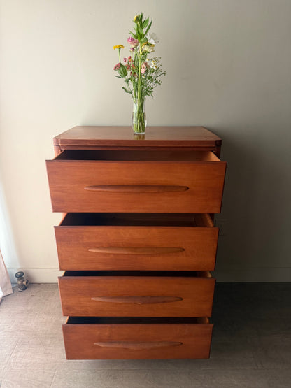 Maple tallboy dresser