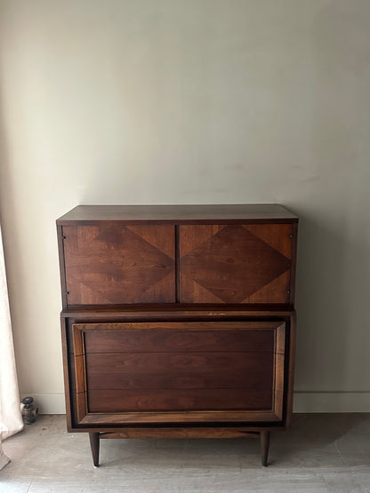 Walnut tallboy
