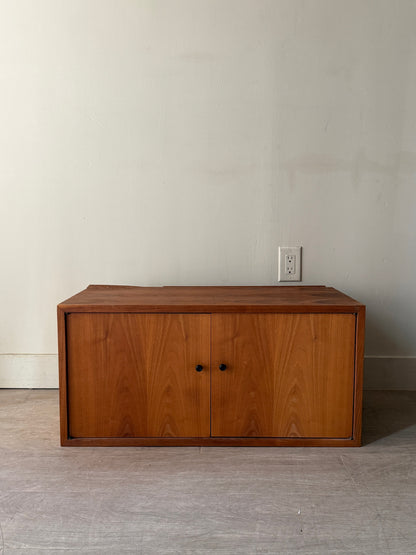 Walnut floating cabinet