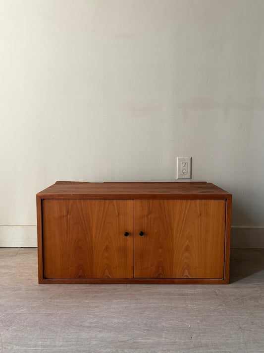 Walnut floating cabinet