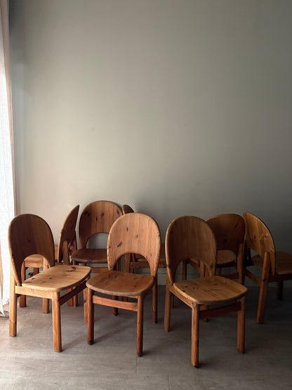 Niels Koefoed pine dining chairs. Sold in sets of 4.