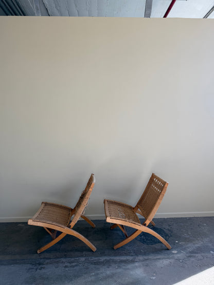 Woven rope chairs - as is. Sold individually.