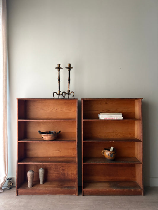 Pine bookshelves. Sold individually.