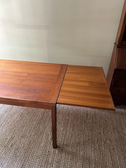Teak extension dining table