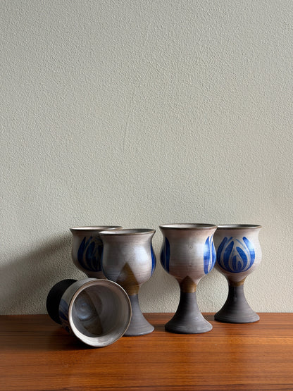 Willer Keramik Danish stoneware goblets. Sold individually.
