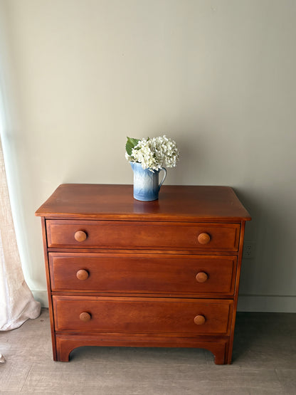 Cushman maple 3 drawer dresser