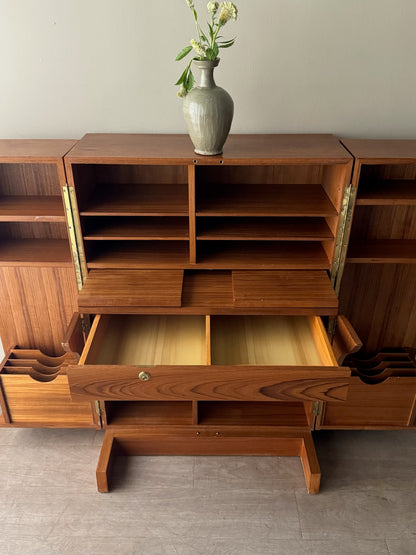 Danish teak cabinet desk