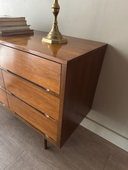 9 drawer walnut dresser