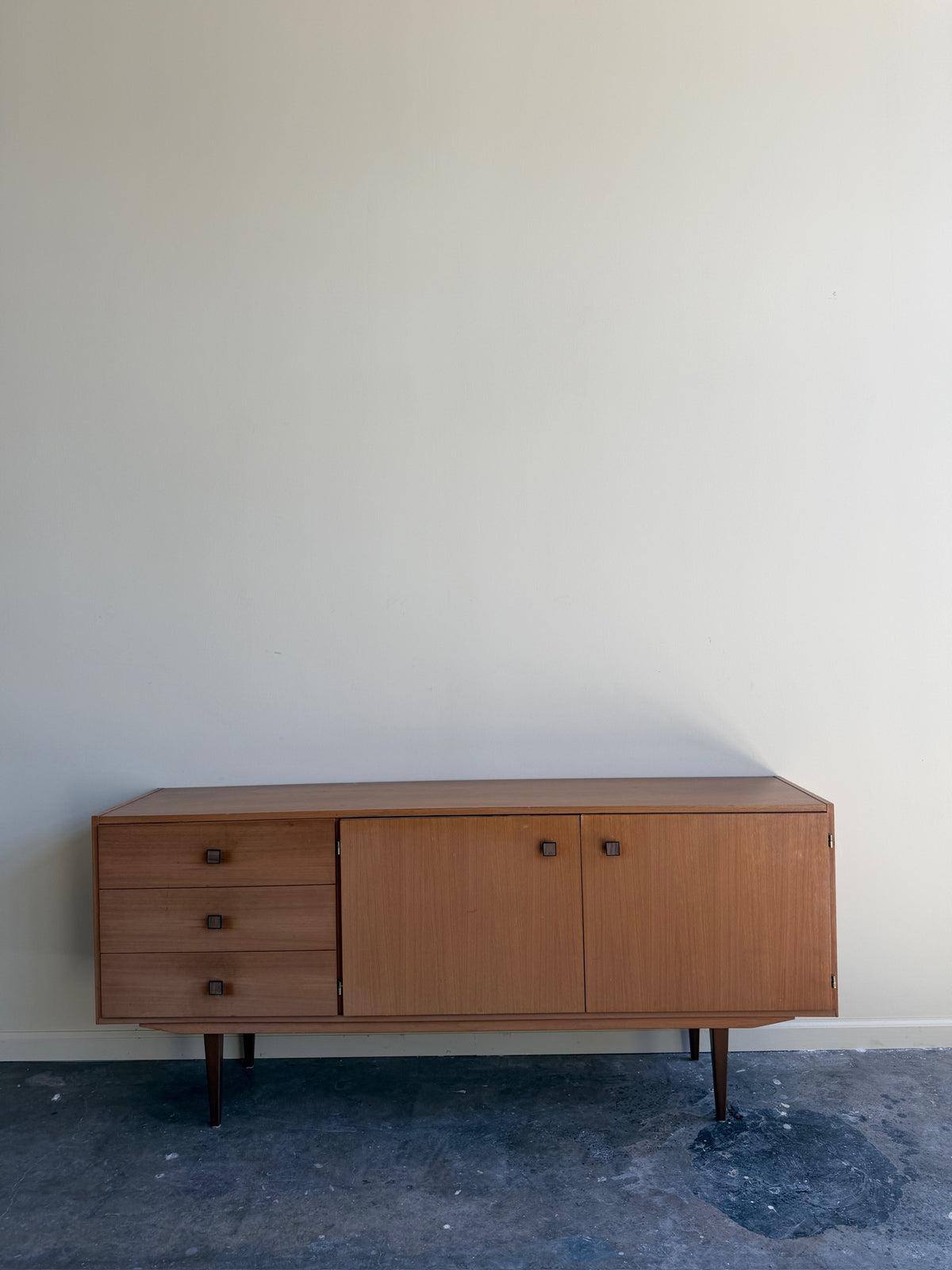 Scandinavian walnut credenza