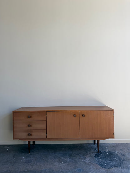 Scandinavian walnut credenza