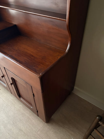 Pennsylvania Federal cherry high back dry sink