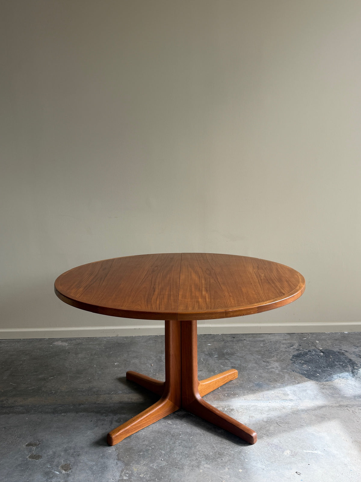 Danish teak dining table with extension