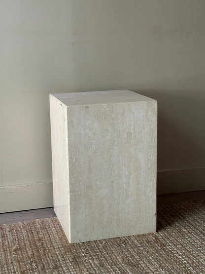 Travertine pedestal