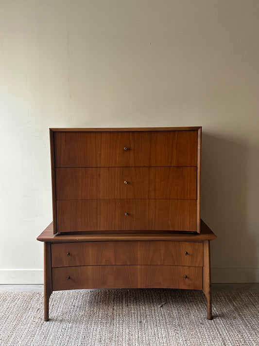 Unagusta walnut tallboy