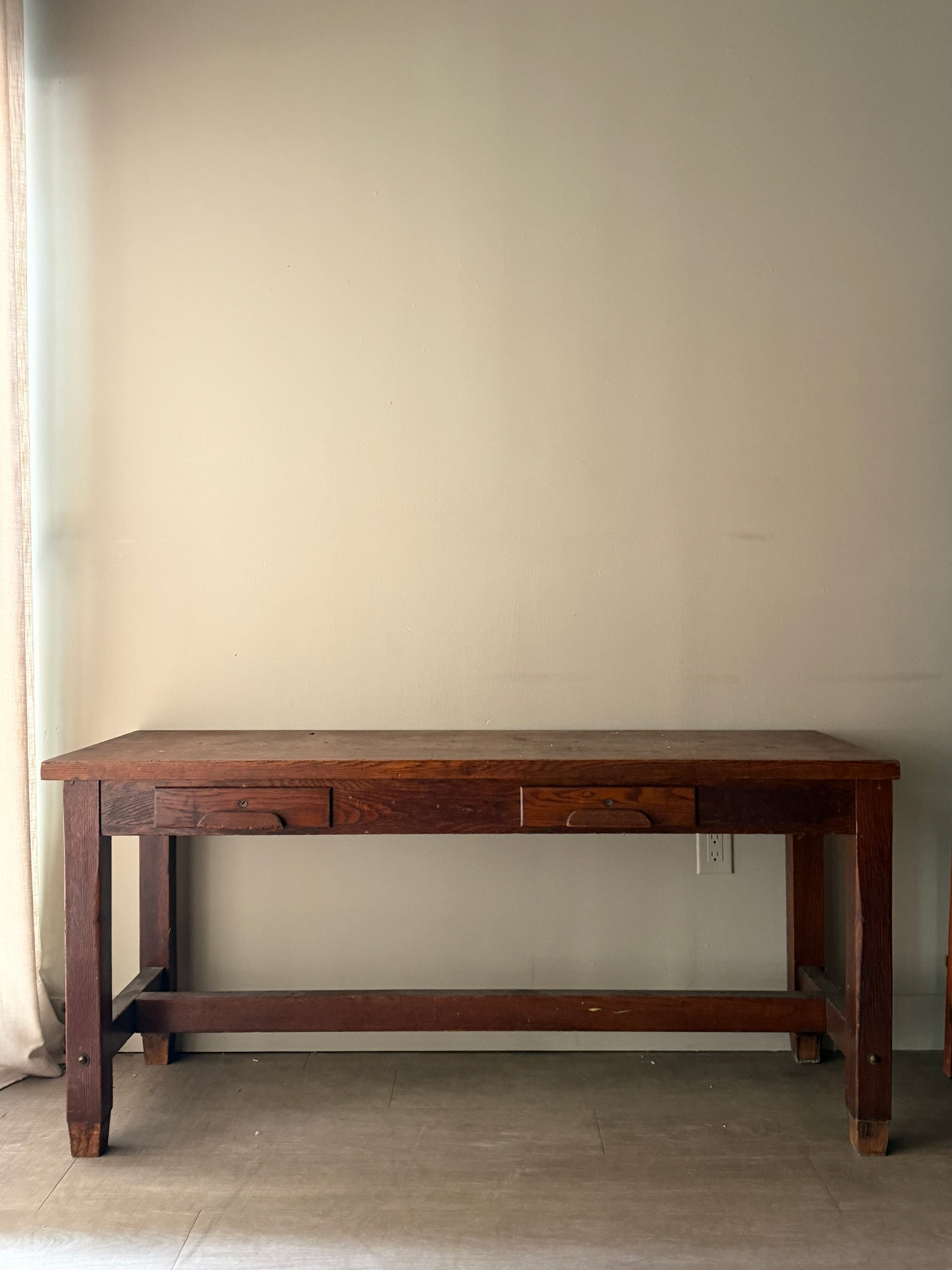 Pennsylvania Sheraton walnut harvest table