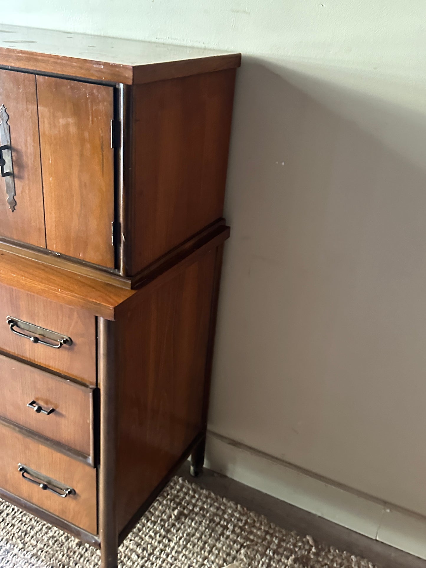 Walnut tallboy