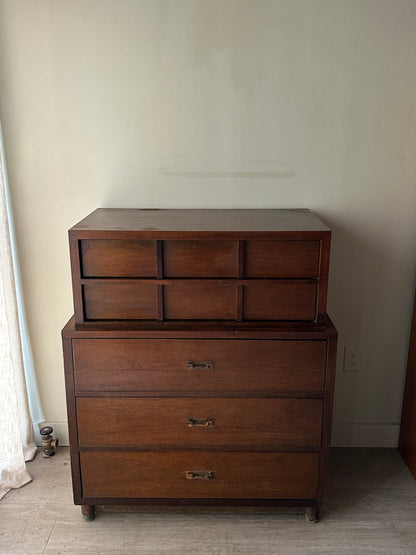 Walnut tallboy