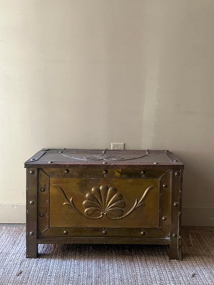 Brass hearth chest
