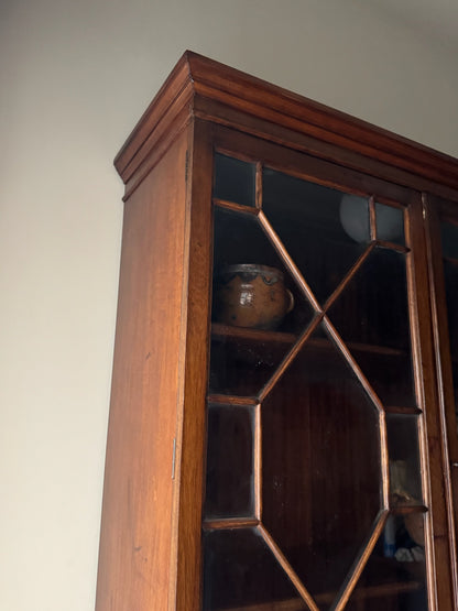 Mahogany secretary hutch