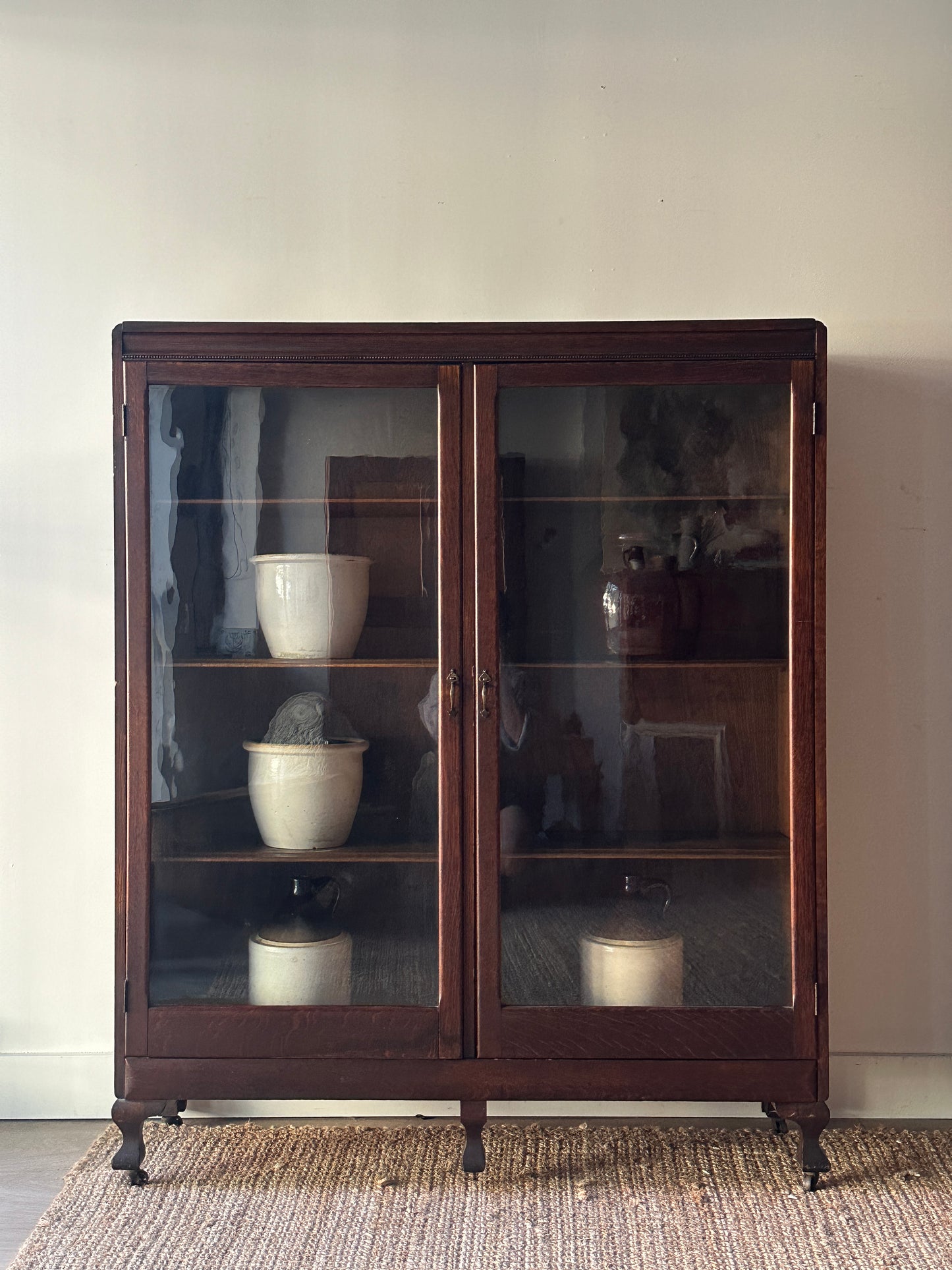 Oak display case