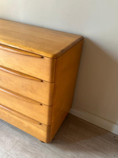 Heywood Wakefield 8 drawer maple dresser