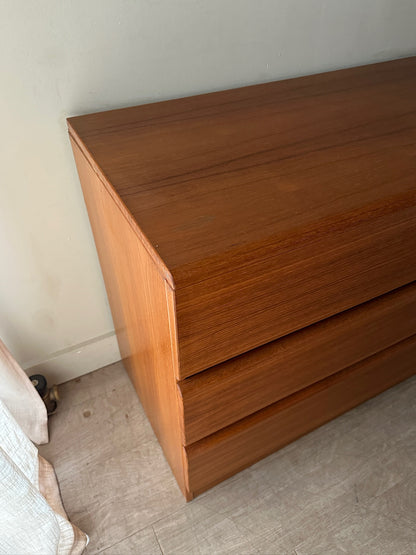 Teak 6-Drawer Dresser