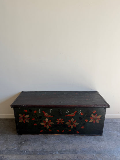 Scandinavian painted pine chest
