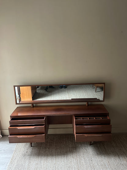 Walnut vanity