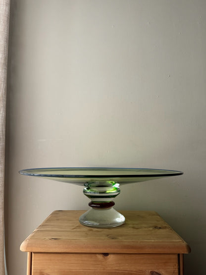 Young & Constantin art glass tazza