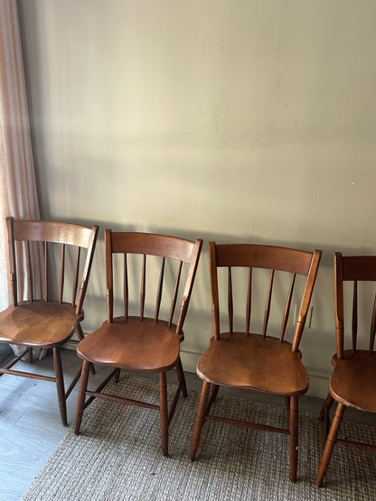 Haywood Wakefield dining chairs. Sold as a set of 4.