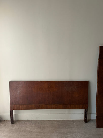 Walnut headboard and foot board. Full.