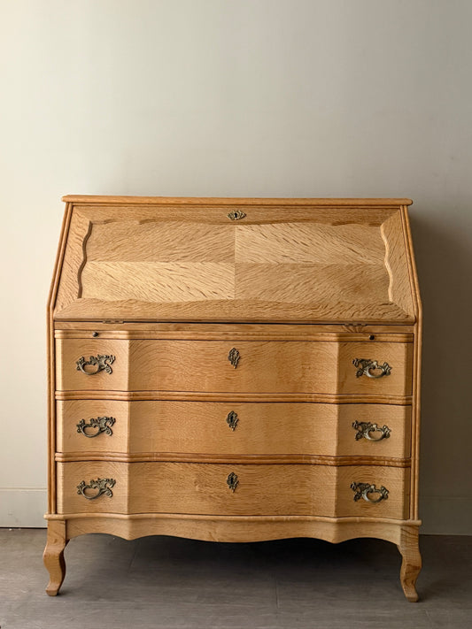 Danish oak secretary dresser