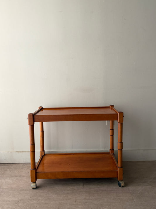 Maple bar cart