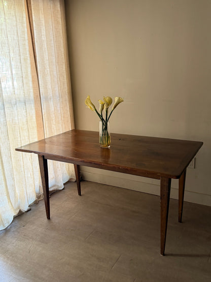 Yellow pine farmhouse table