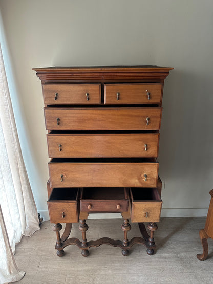 Walnut stacked dresser