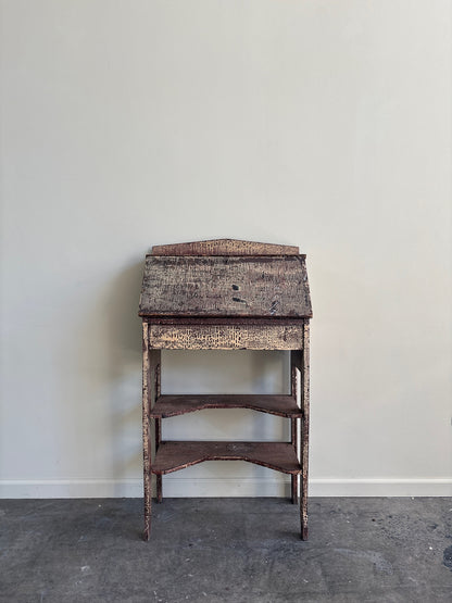 Painted pine secretary desk