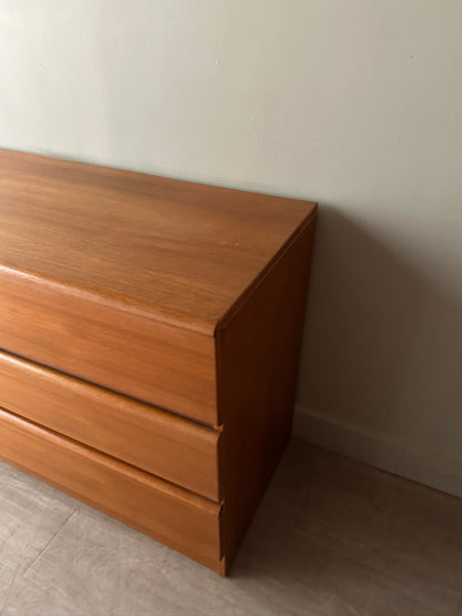 Teak 6-Drawer Dresser