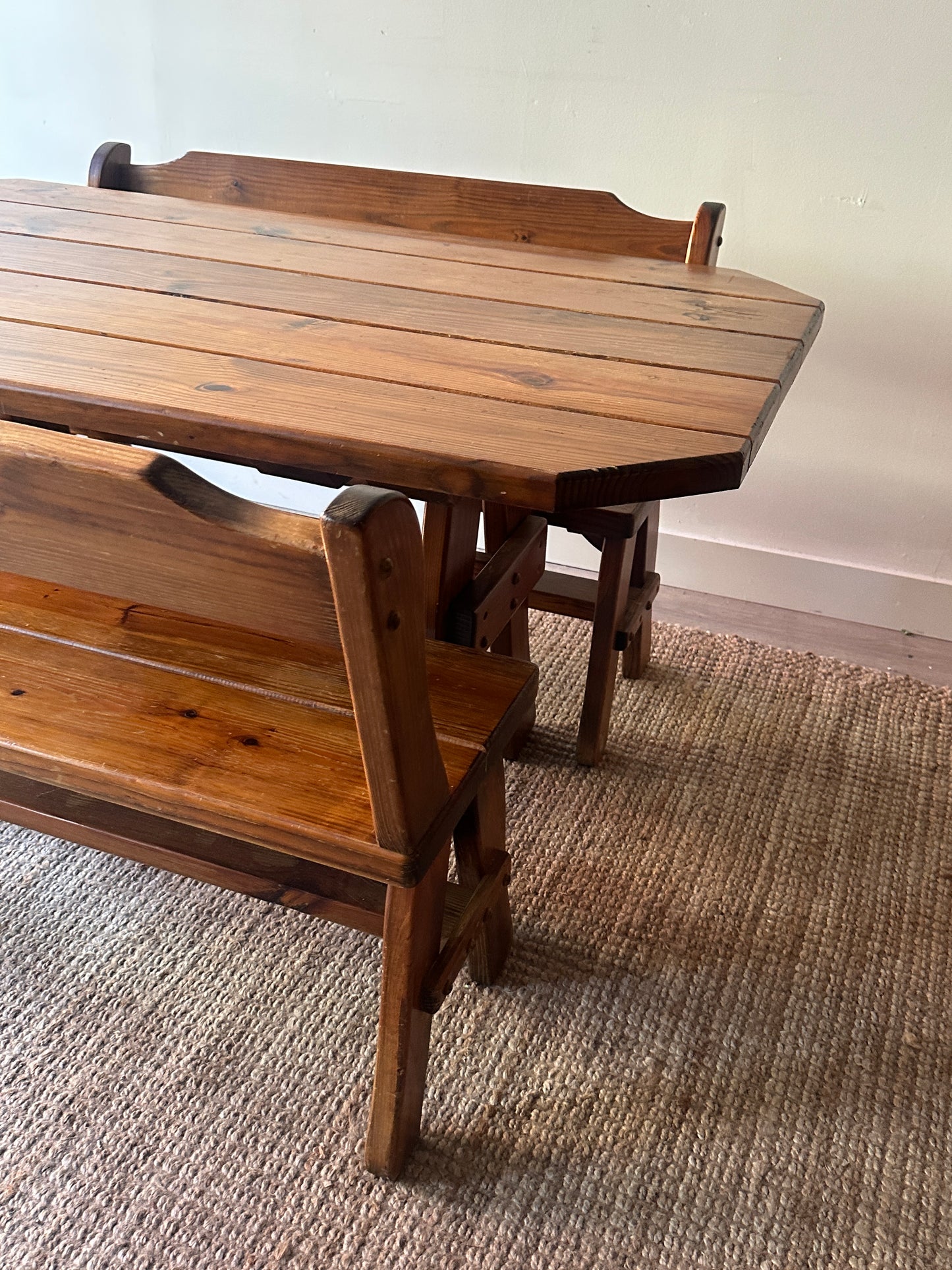 Pine dining set