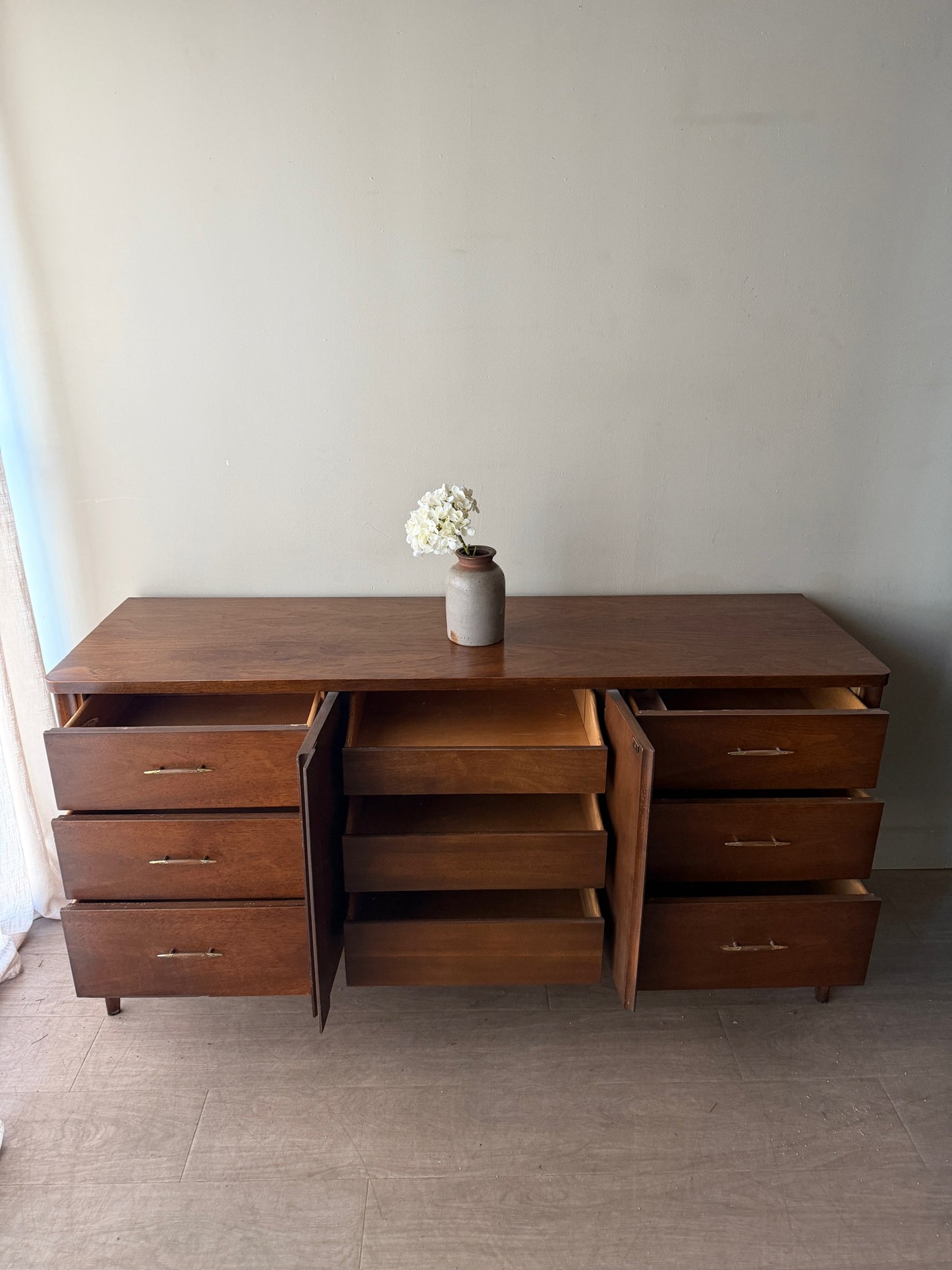 Broyhill walnut dresser