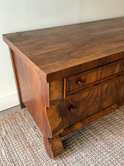 Olive wood burl low dresser