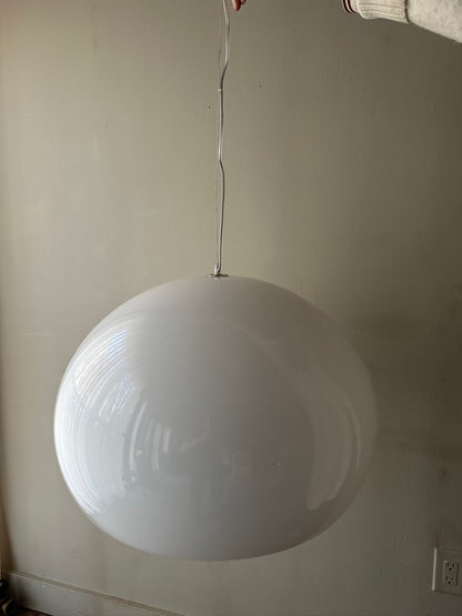 Scandinavian acrylic globe pendant light