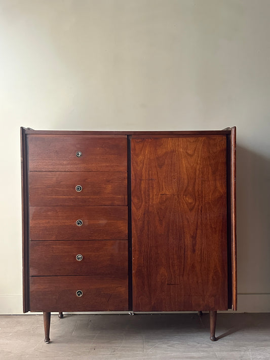 Walnut side by side tallboy