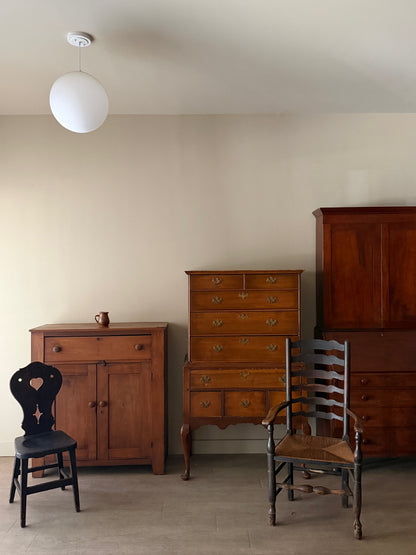 Queen Anne pine highboy dresser